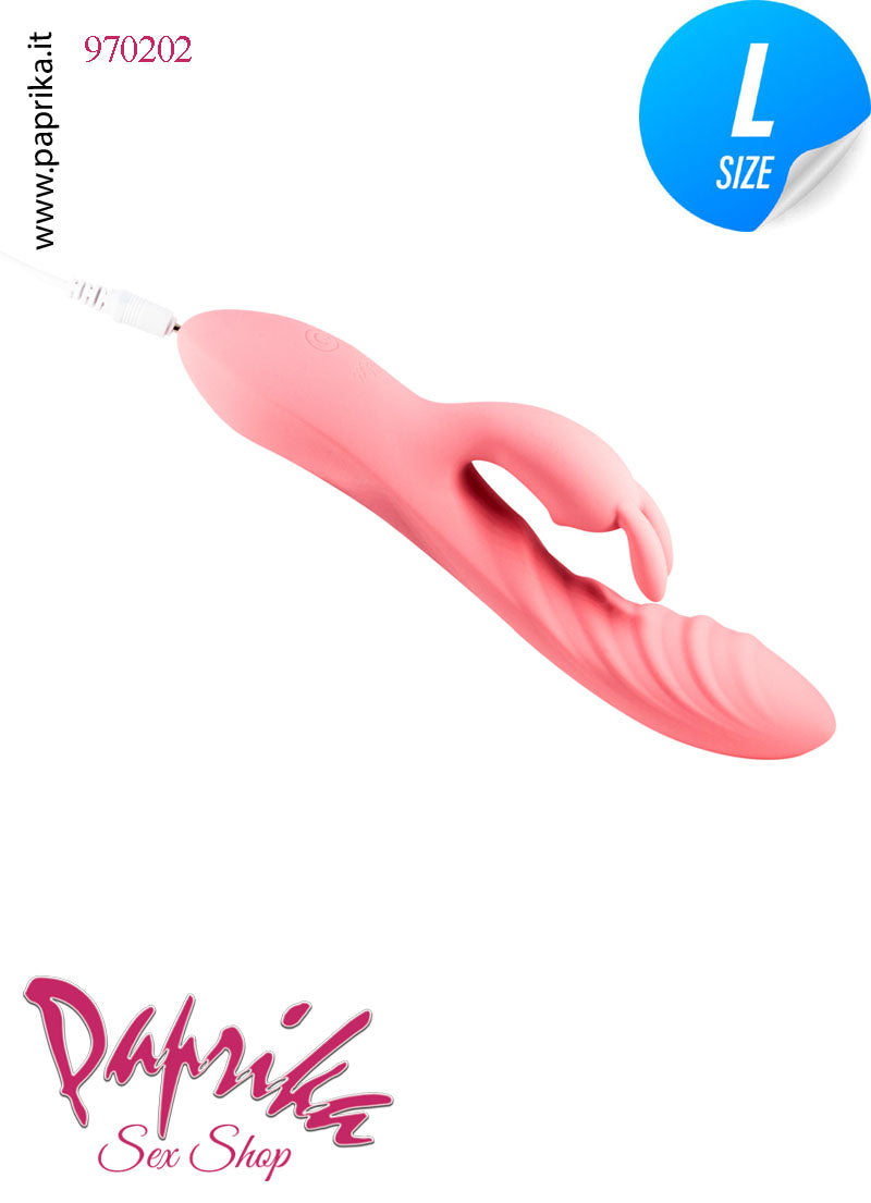 Rabbit Vibratore Clitoride Vagina 10 Velocità Ø 35 Silicone Punto G Sagomato