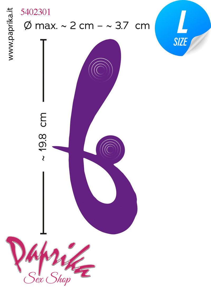 Rabbit Pallina Vibratore Clitoride Vagina 10 Velocità Ø 39 Silicone Punto G