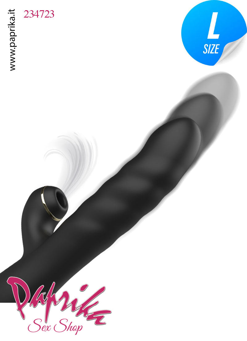 Rabbit Vibratore Vaginale Ø 35 Su & Giù 10 + 10 Velocità Succhia Clitoride 3 Funzioni