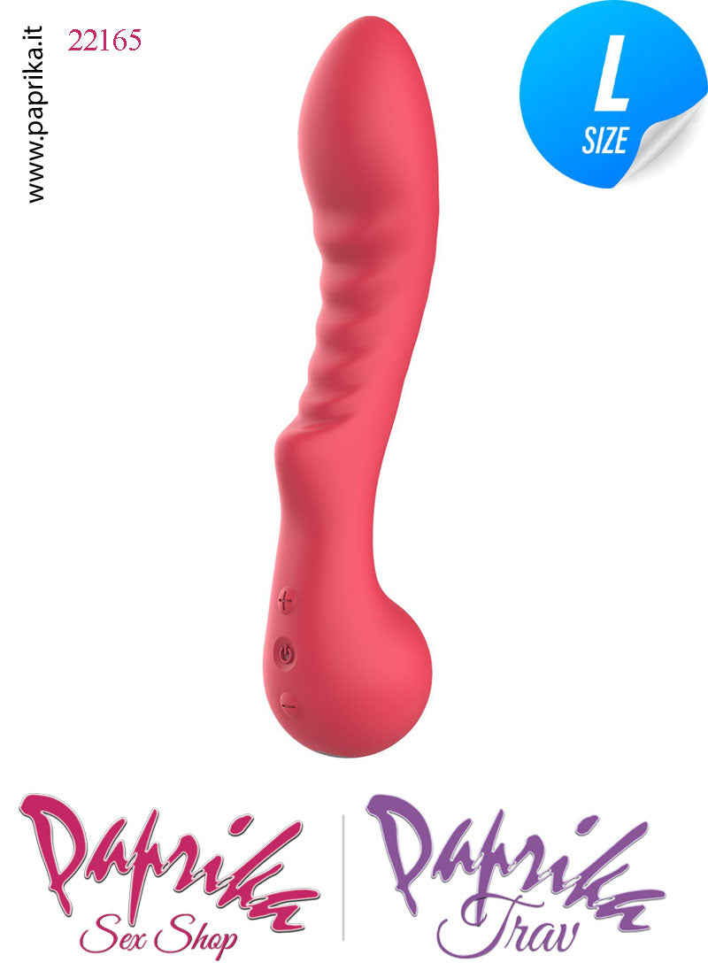 Vibratore Vaginale Punto G  10 Velocità 22 cm Ø 43 Sagomato Silicone Flessibile