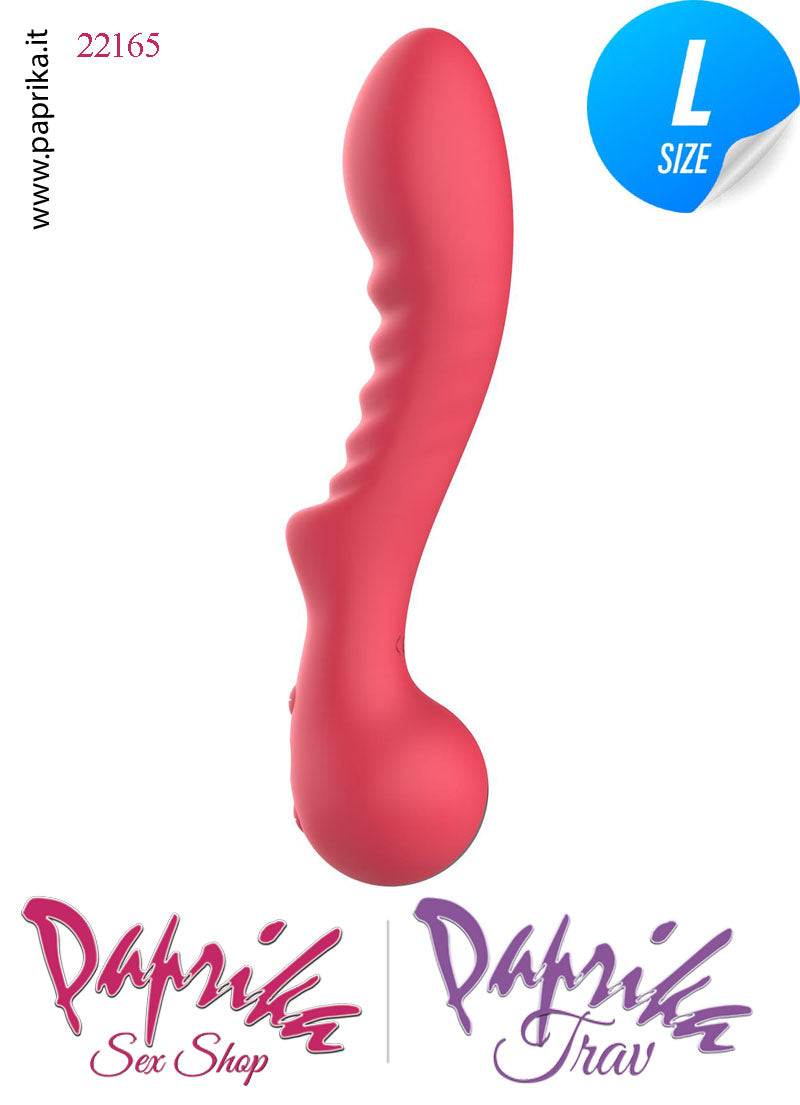 Vibratore Vaginale Punto G  10 Velocità 22 cm Ø 43 Sagomato Silicone Flessibile