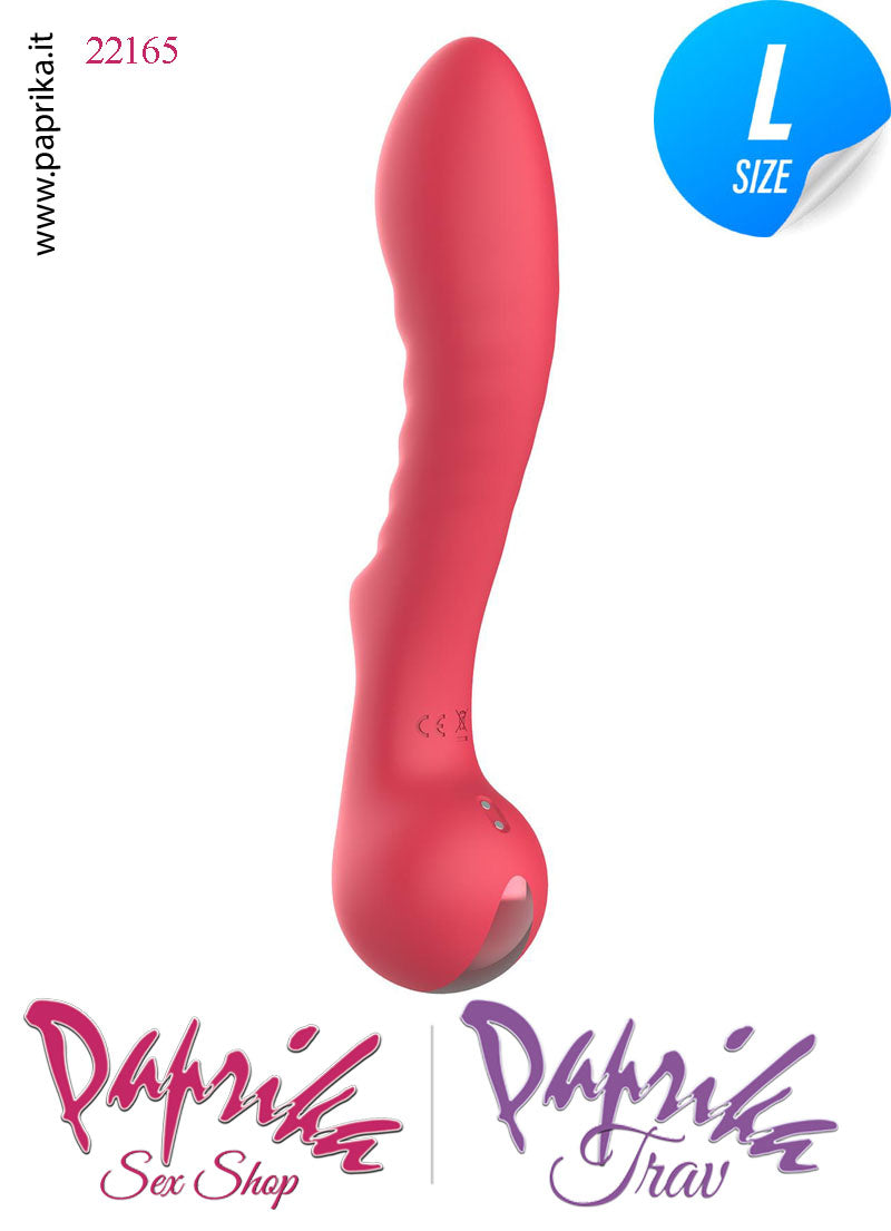 Vibratore Vaginale Punto G  10 Velocità 22 cm Ø 43 Sagomato Silicone Flessibile