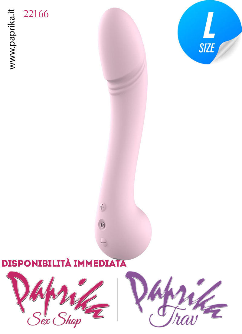 Vibratore Vaginale Punto G Sagomato 10 Velocità 22 cm Ø 41 Silicone Flessibile