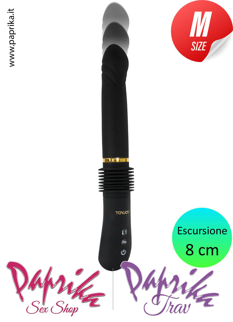 Vibratore & Su e Giù 8 cm Fucking Machine Portatile 4 Velocità 3 Movimenti