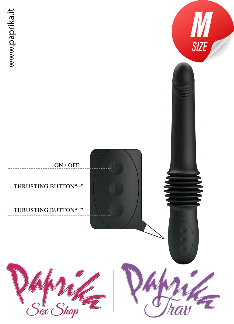 Vibratore & Su e Giù 7 cm Silicone Telecomando Ricarica Usb