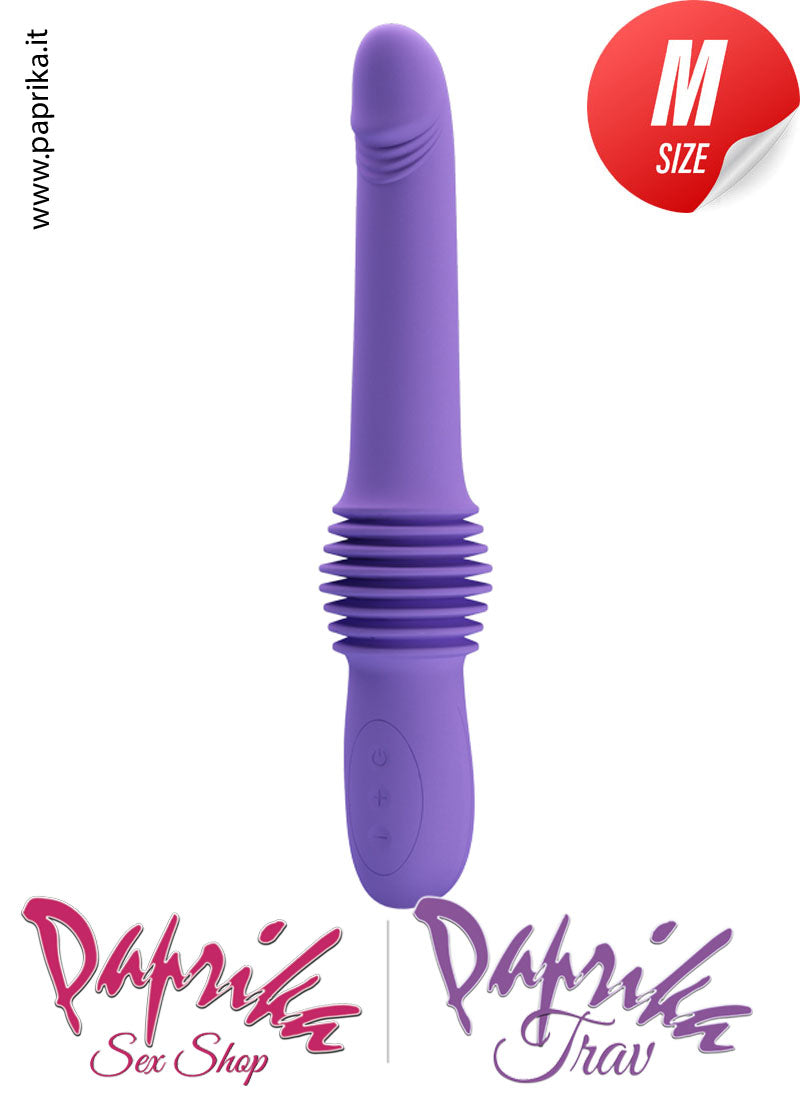 Vibratore & Su e Giù 7 cm Silicone Telecomando Ricarica Usb