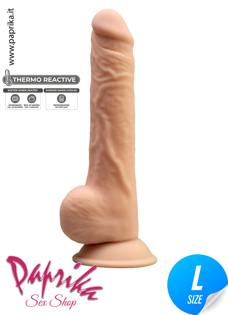 Fallo Dildo Non Vibrante  22 cm Ø 45 Termoreattivo Riscaldabile