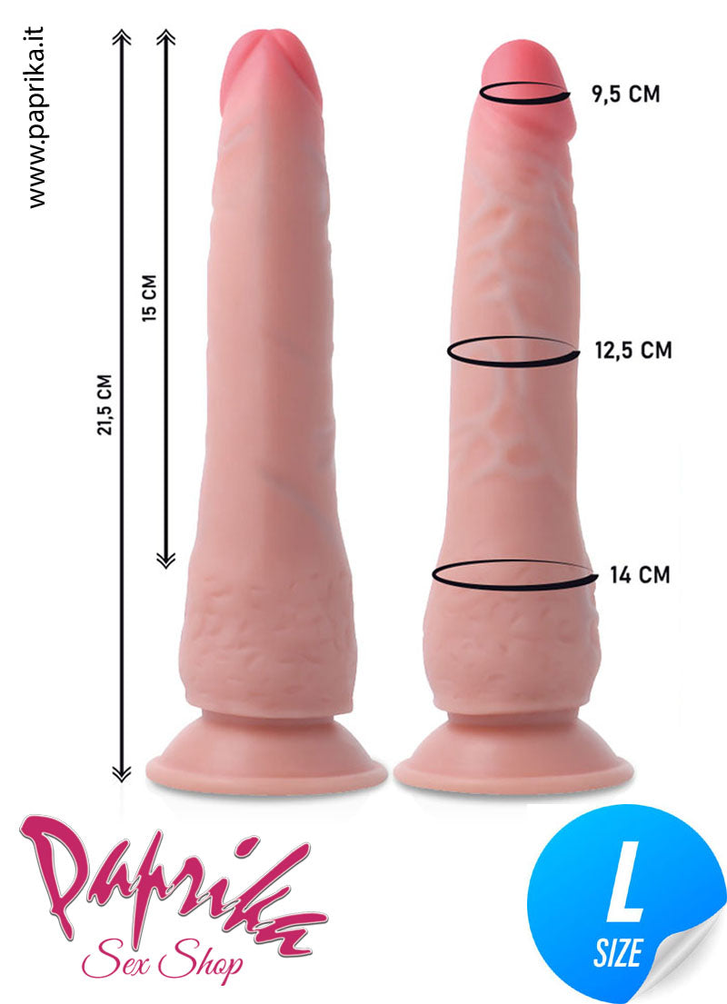 Strap-On Indossabile Fallo Silicone 21 cm Ø 30/38 Non Vibrante